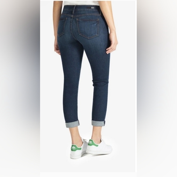 NWT Kut from the Kloth Mid Rise Boyfriend Jean Sz 14 Medium Wash - Picture 2 of 14